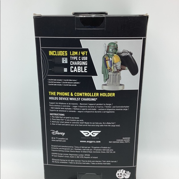 BOBA FETT, ..The ORIGINAL PHONE & CONTROLLER  HOLDER .. BNIP ..🤖 - Picture 3 of 5